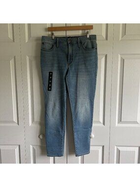 J.Crew Mid-Rise Signature Stretch Blue Denim Skinny Jeans Women's Size 32